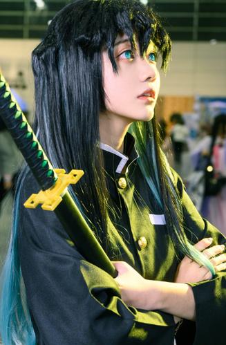 《鬼灭之刃》cosplay时透无一郎,天资聪颖的少年