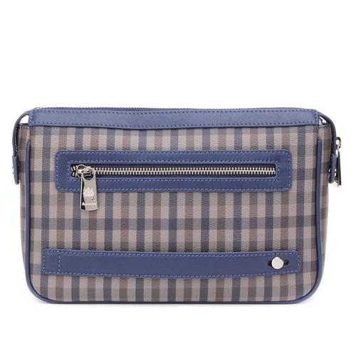 aquascutum 雅格狮丹 男士蓝色pvc 手拿包 gh250l-hifc-n1