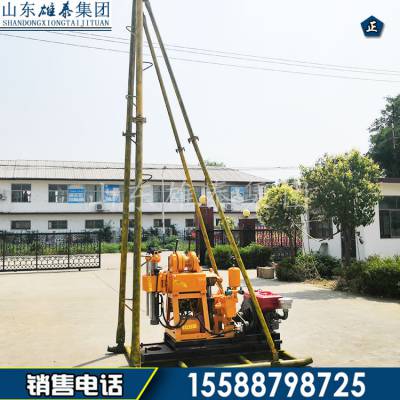 雄泰机械 200米全液压岩芯钻机 钻塔式工程勘探取样钻机 小型钻孔机