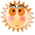 小太阳qq表情,静态的太阳脸图片