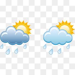 天气符号 多云转小雨