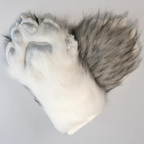 gentlefur灰色特典兽爪动物爪子