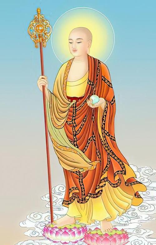 一组高清修复的地藏王菩萨圣像,非常庄严,见者增福