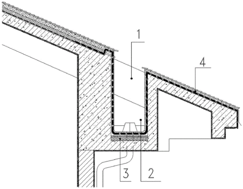 一种坡屋面外檐沟建筑结构的制作方法