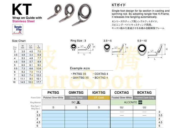 富士新款直柄导环7只套装a环k架路亚竿马口竿顶环鱼竿diy配件fuji