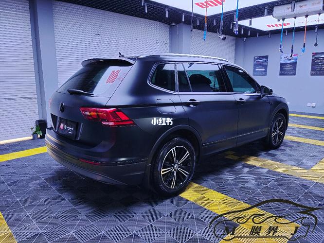 大众途观l全车改色哑光黑武士仅供参考.