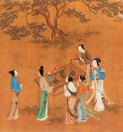 国画里的七夕,太美了!