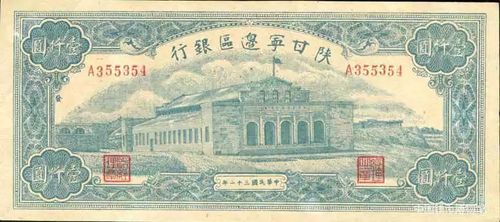 陕甘宁边区银行及其发行的纸币