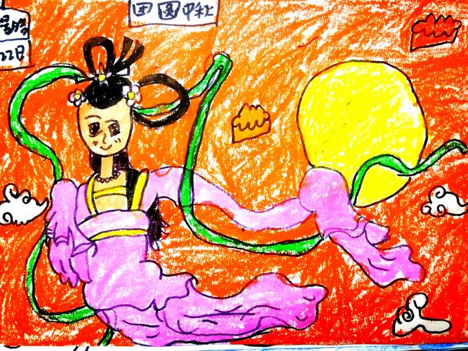 卢龙画室儿童画四班《中秋节》系列作品展