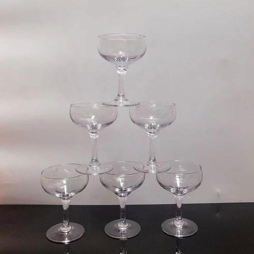 婚庆玻璃垒塔香槟杯晚会庆典高脚叠塔杯碟形杯