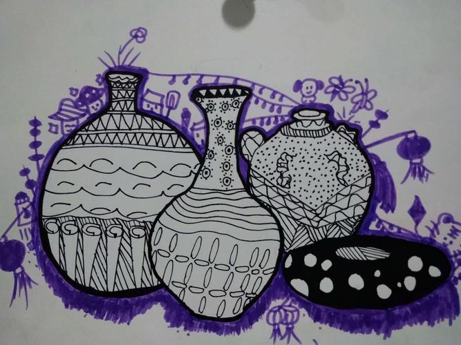 2018年秋季索宁画室综合造型班第十五课——线描瓶子