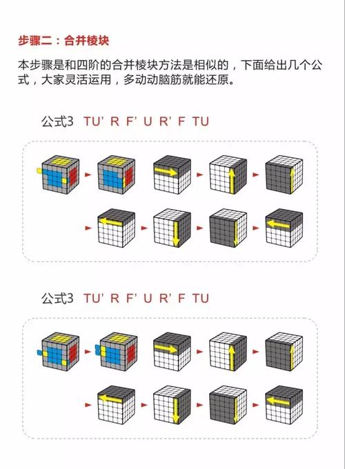 五阶魔方高清图文教程,五阶魔方还原教程
