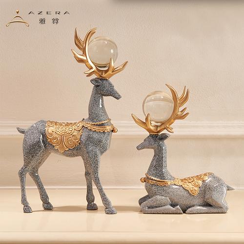 雅尊(azera)摆件家居饰品欧式客厅电视柜玄关摆设后现代简约创意酒柜
