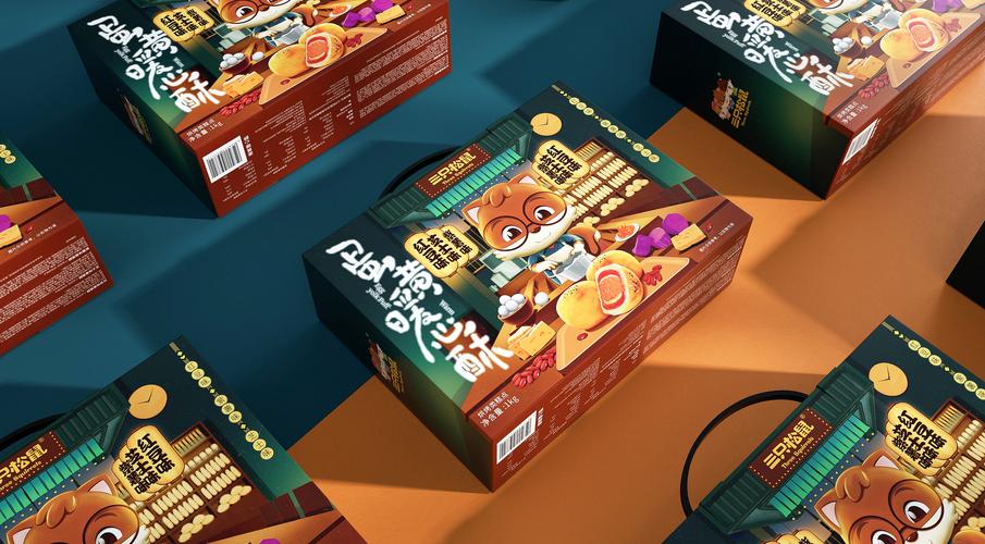 三只松鼠 | 三方礼包系列视觉包装设计
