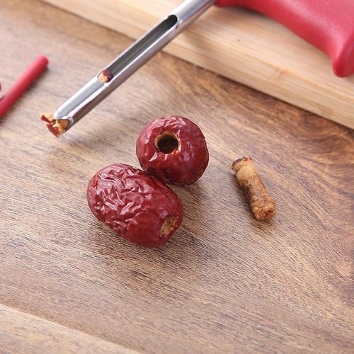 红枣去核器去芯工具不锈钢红枣取心抽芯分离器大枣去核椰子开孔器