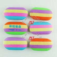 大号 创意可爱造型 糖果色 彩虹条纹 鹅卵石橡皮擦 肥皂造型橡皮 儿童