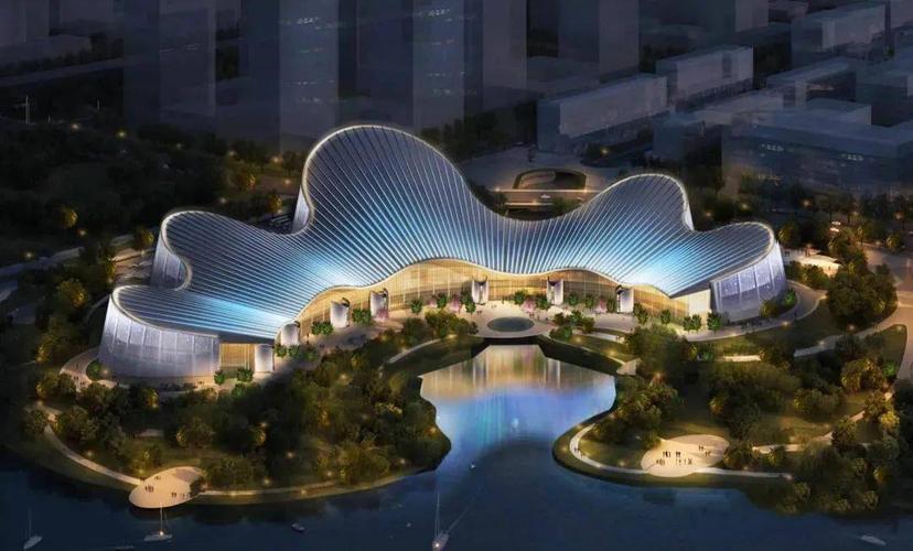 五朵花瓣造型的南通大剧院