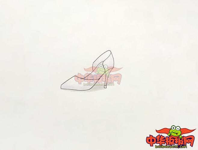 一步一步教我画水晶鞋水晶鞋简笔画步骤