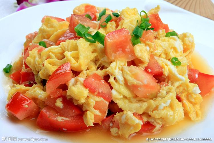 番茄炒蛋摄影图__传统美食_餐饮美食_摄影图库_昵图网