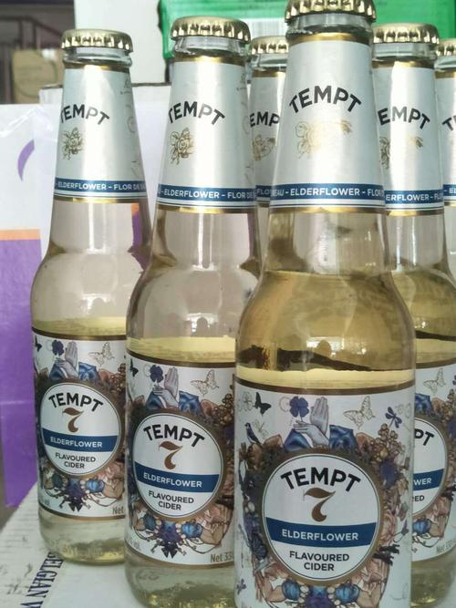 丹麦原装进口啤酒 tempt诱惑7号接骨木味露酒330ml24瓶 整箱图片