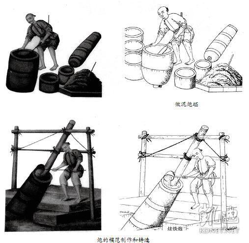 以后,"素有巧思"的浙江嘉兴县县丞龚振麟受命赶制火炮,发明铁模铸炮法