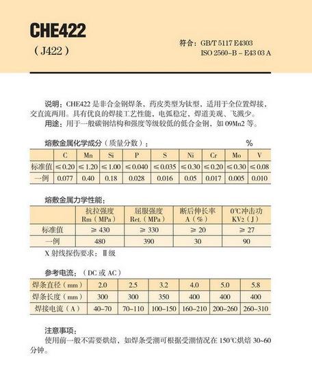 四川大西洋che422(j422)碳钢焊条 e4303电焊条