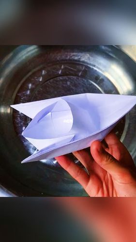 手工折纸简单的小船_手工制作_折纸_diy_diy手工制作