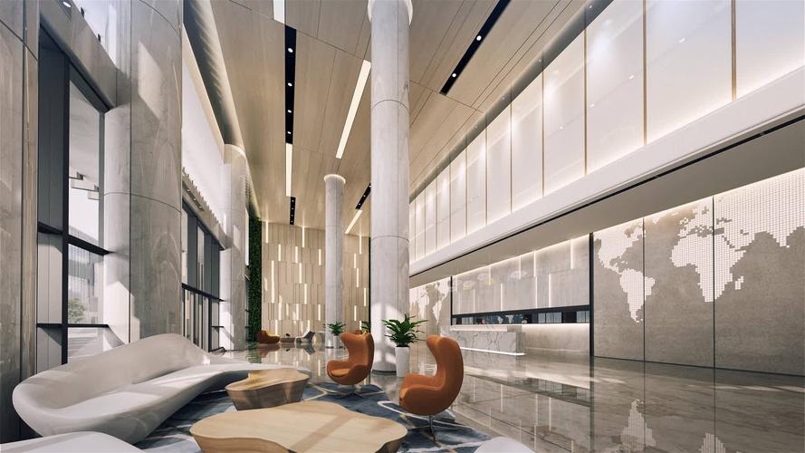 高端酒店大堂视频素材