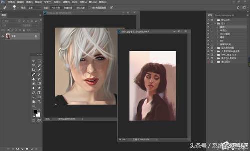 ps怎么让两张图片合成一张两张图片自然叠加的方法