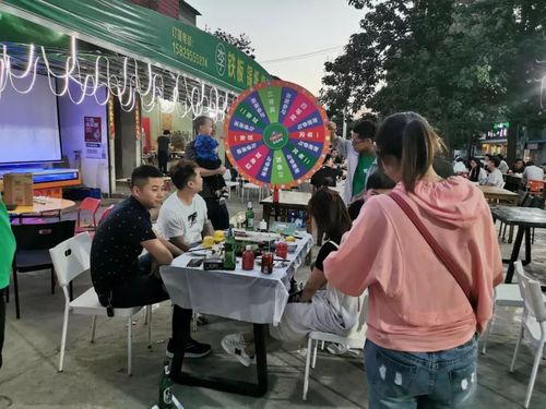 摇骰子大转盘社区美食街周末童真一起嗨