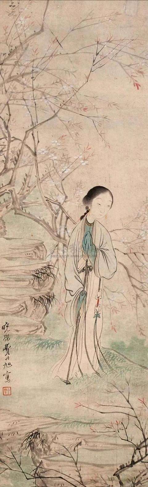 清代仕女图(一)