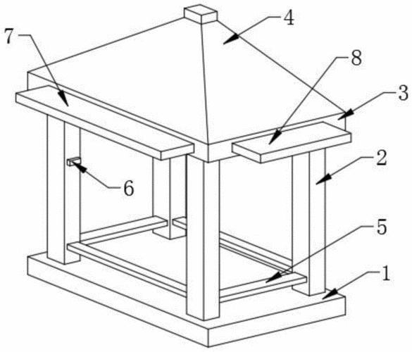 一种可调节的凉亭的制作方法