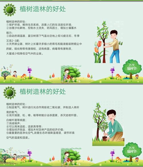 看一看我们植树的好处!
