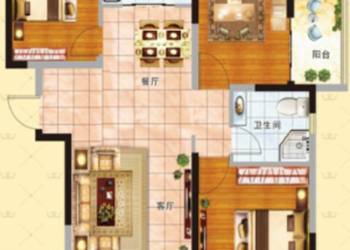 亳州室厅卫㎡-杉杉·国际城户型图-亳州房多多