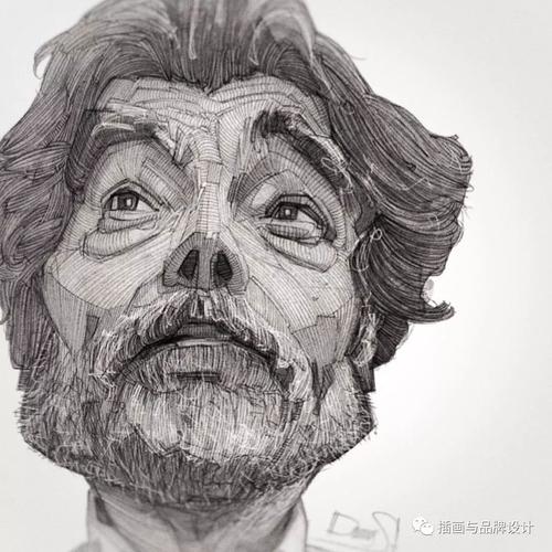 插画丨听说学素描的千万不要是错过他,惟妙惟肖的线体人物,炸裂了
