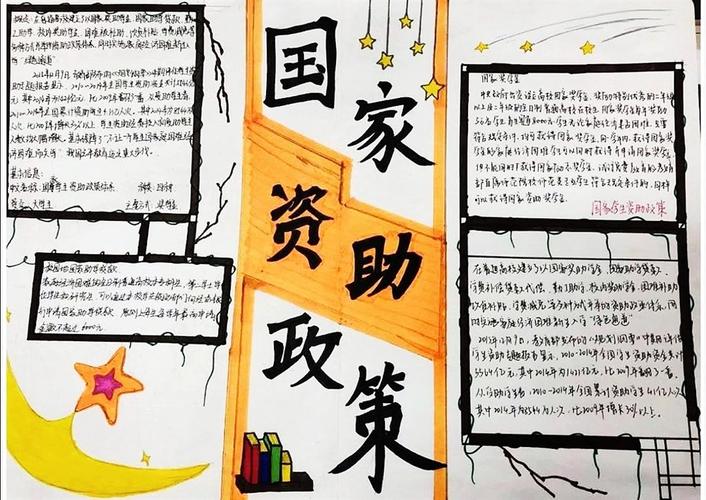 国家资助政策手抄报