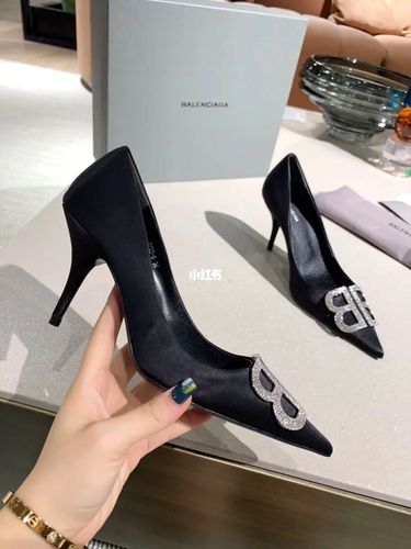 balenciaga真丝bb扣尖头高跟鞋_高跟鞋_巴黎世家怎么样_时尚_鞋靴_单