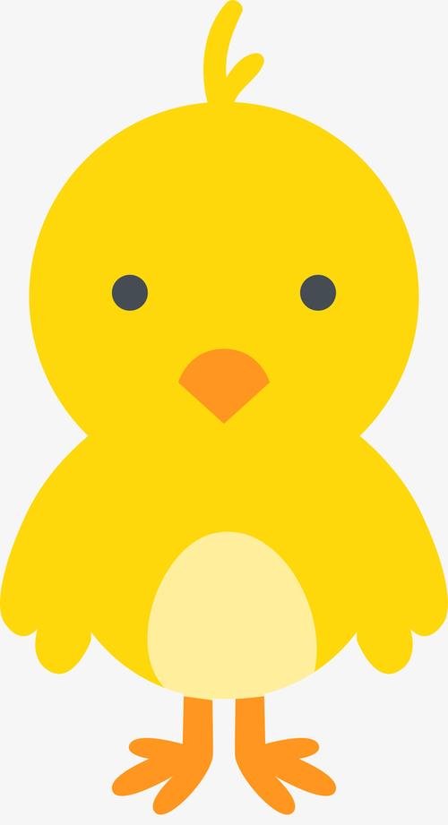黄色卡通小鸡