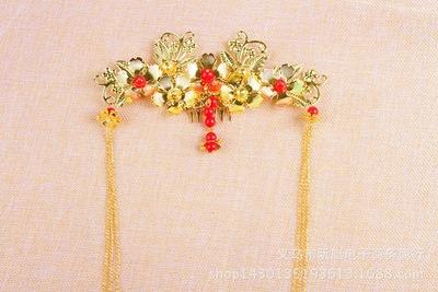 16d019古装新娘古风头饰结婚头饰凤冠中国风头饰饰旗袍龙凤褂发钗