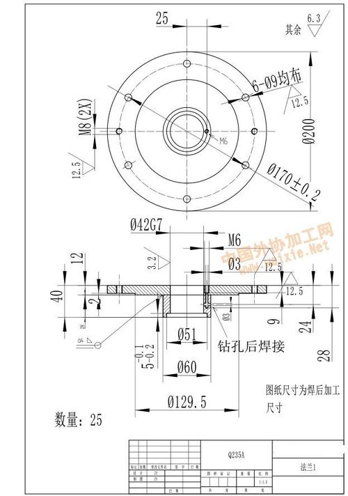 法兰加工