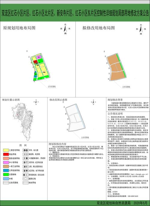 双流区红石小区片区,红石小区北片区,新安寺片区,红石