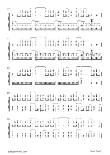 a world without danger-un monde sans danger双手简谱预览2