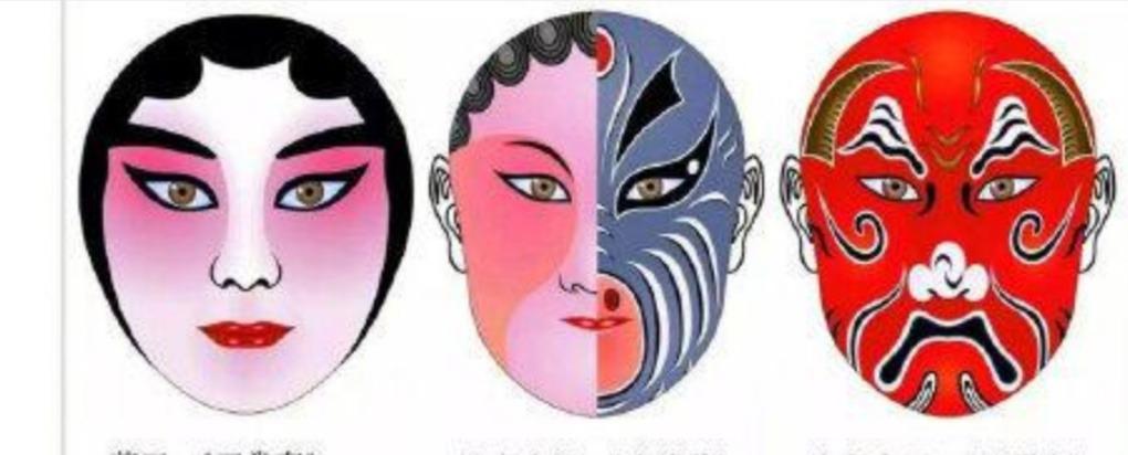 一直对京剧的脸谱感到好奇:蓝脸的窦尔敦,红脸的关公,黄脸的典韦,白脸