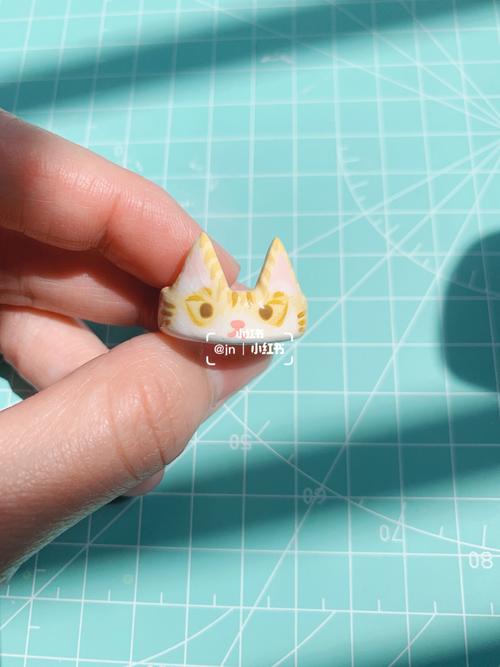 石塑粘土·小猫咪戒指～(客定)_石塑粘土_戒指_猫咪_手工制作_石塑