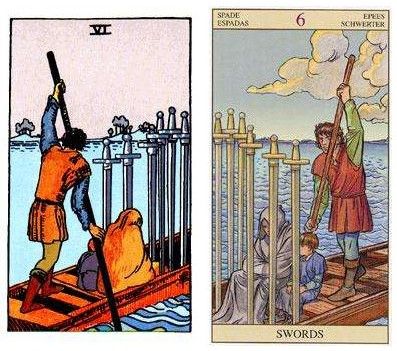 塔罗牌逆位宝剑六寓意什么代表什么含义