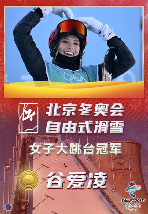 2022年冬奥会自由式滑雪女子大跳台决赛中,中国选手谷爱凌夺得冠军