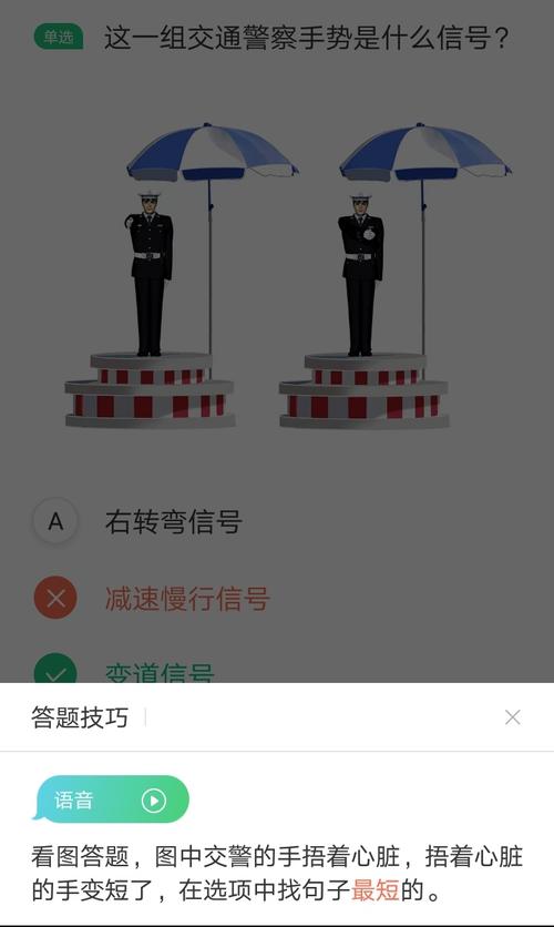 科目1交警手势