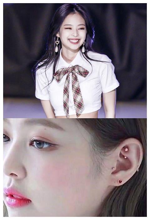 有种数量叫女星的耳洞,热巴3个,吴宣仪5个,而她有9个!