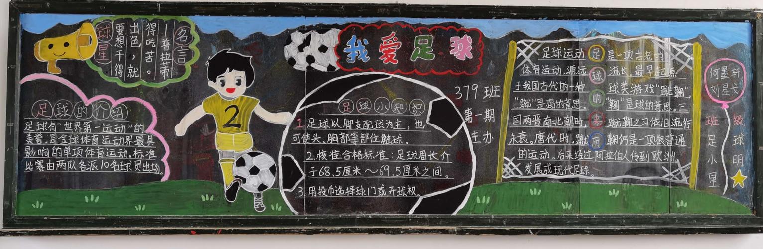 拥抱足球,逐梦绿茵 ——记五年级"我爱足球"黑板报评比活动