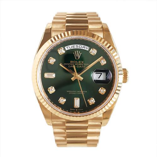 正品二手99新劳力士rolex星期日历128238天文自动表径36男表全套18k